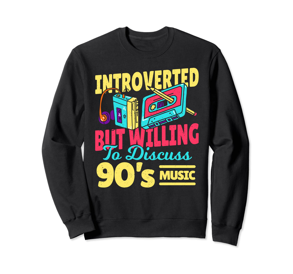 Introverted But Willing To Discuss Sweatshirt - Custom Art Print Men Women - T-Shirt, Sweatshirt, Hoodie
