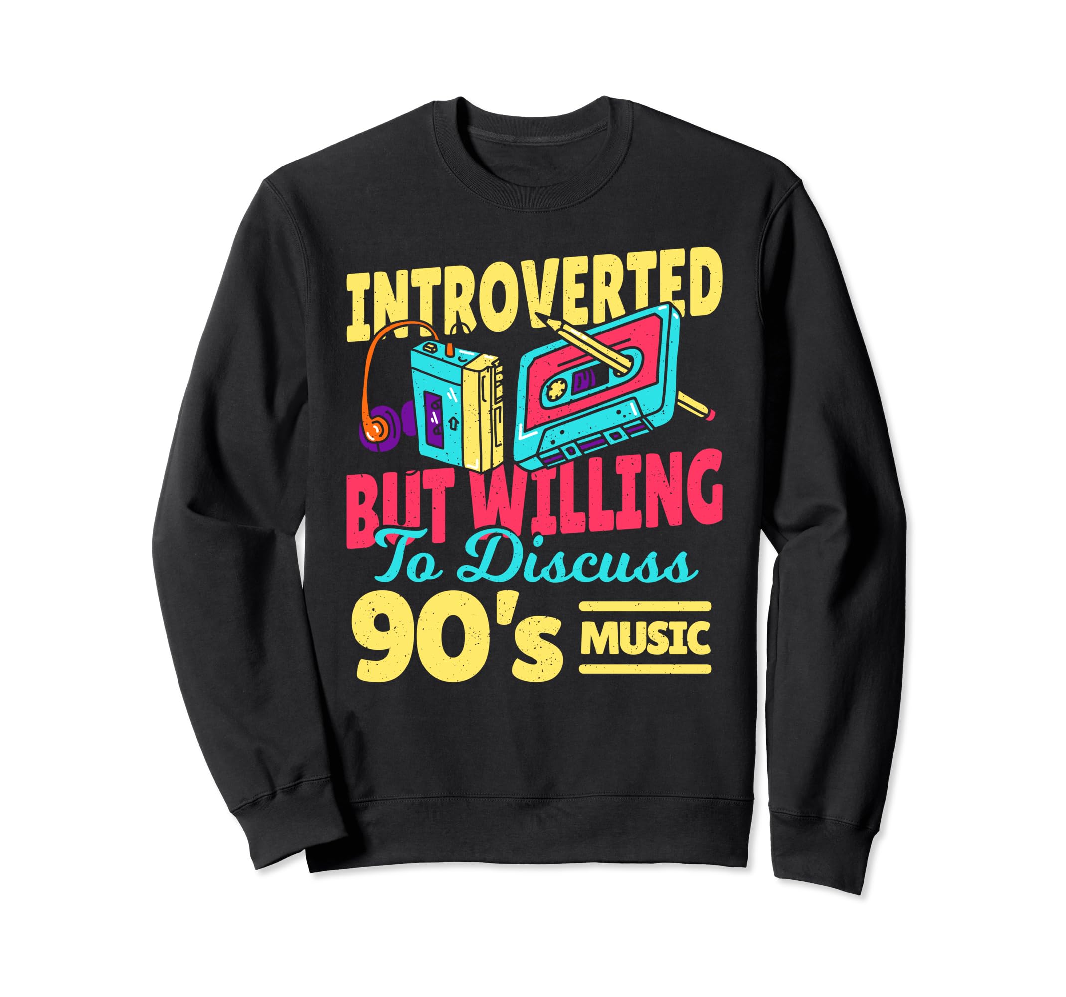 Introverted But Willing To Discuss Sweatshirt - Custom Art Print Men Women - T-Shirt, Sweatshirt, Hoodie