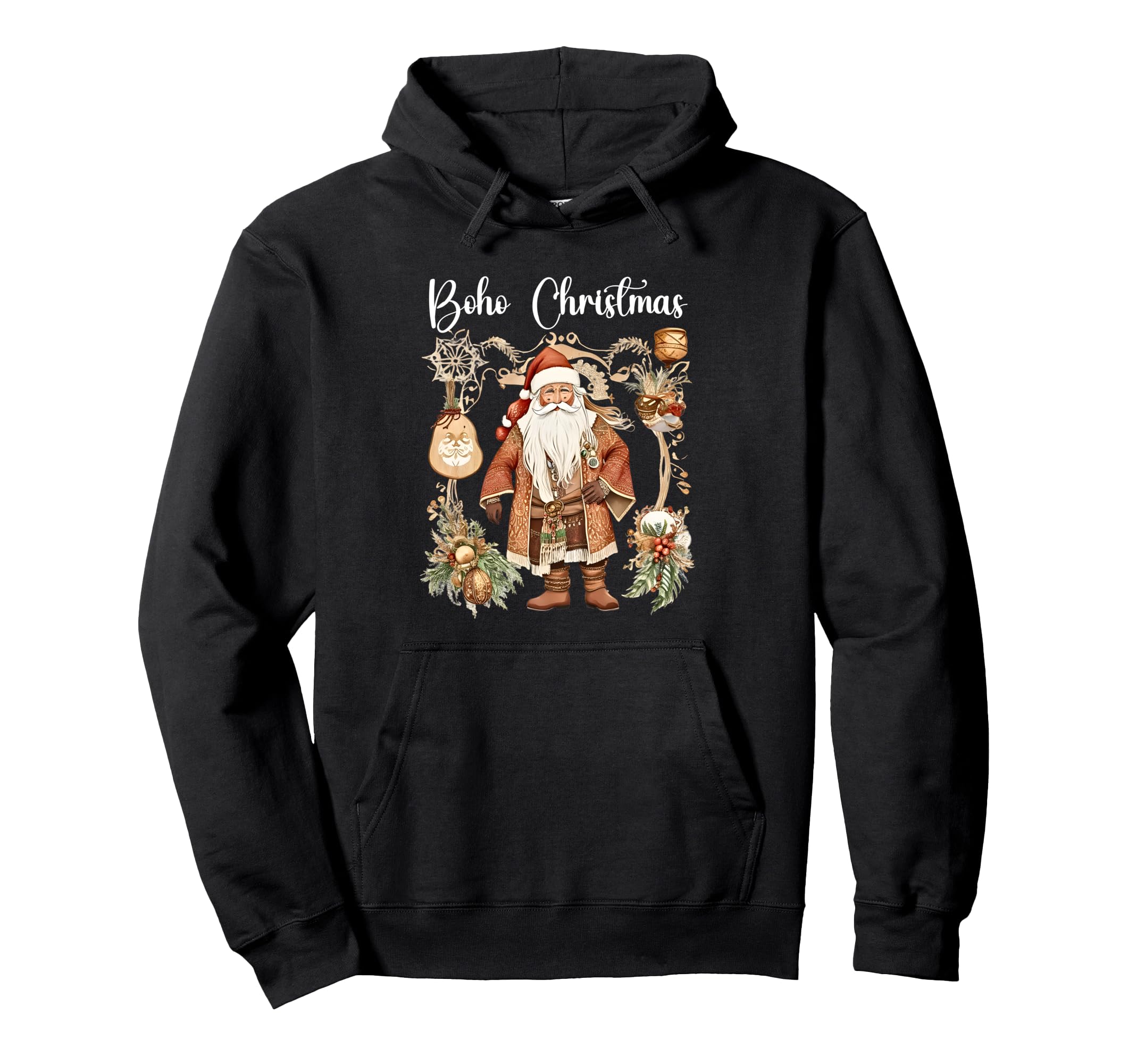 Boho Holiday Decor Hoodie - Streetwear Style for Adults - T-Shirt, Sweatshirt, Hoodie