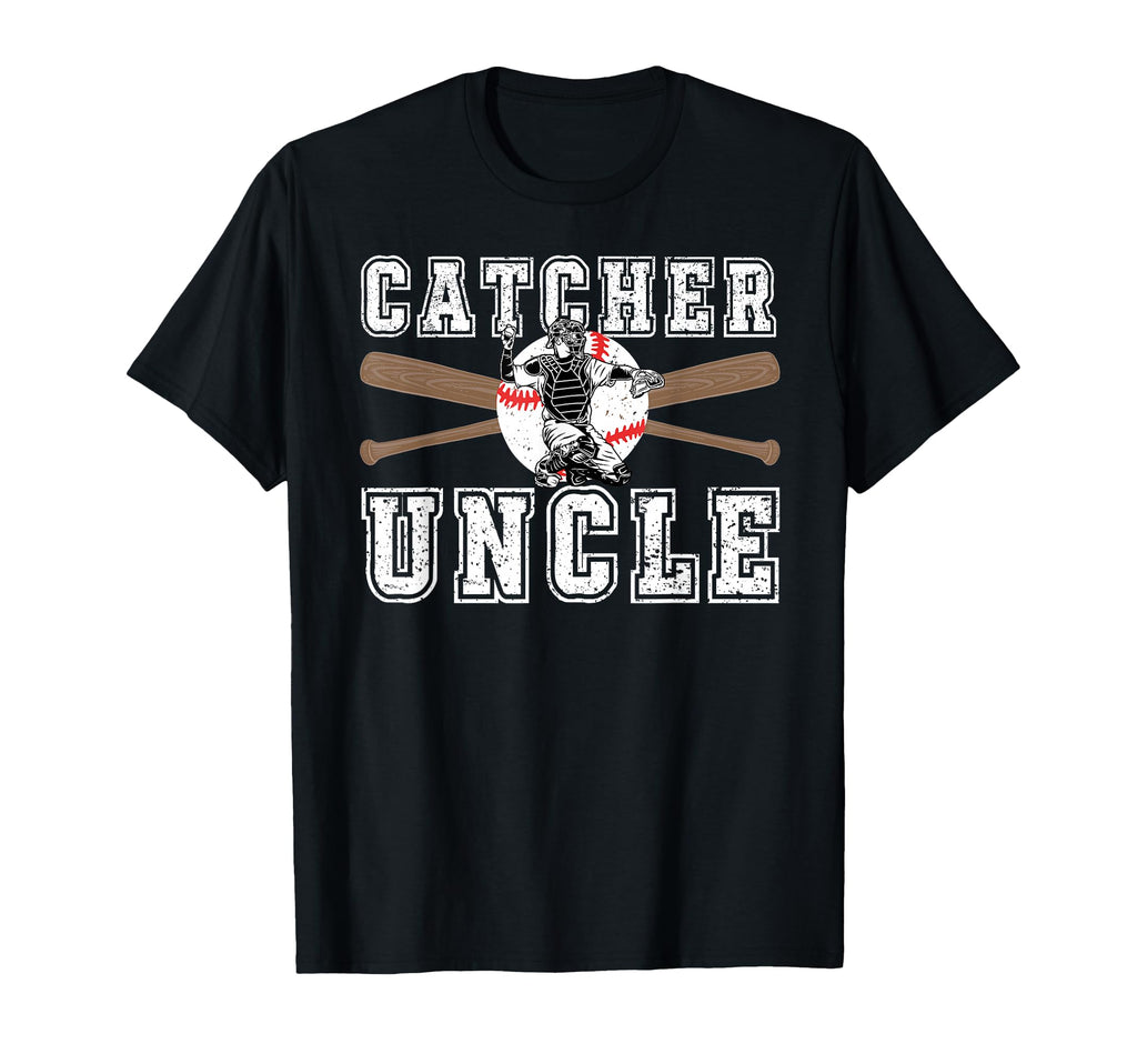 Baseball Catcher Uncle Baseball T-Shirt - Fun Novelty Design for Adults - T-Shirt, Sweatshirt, Hoodie