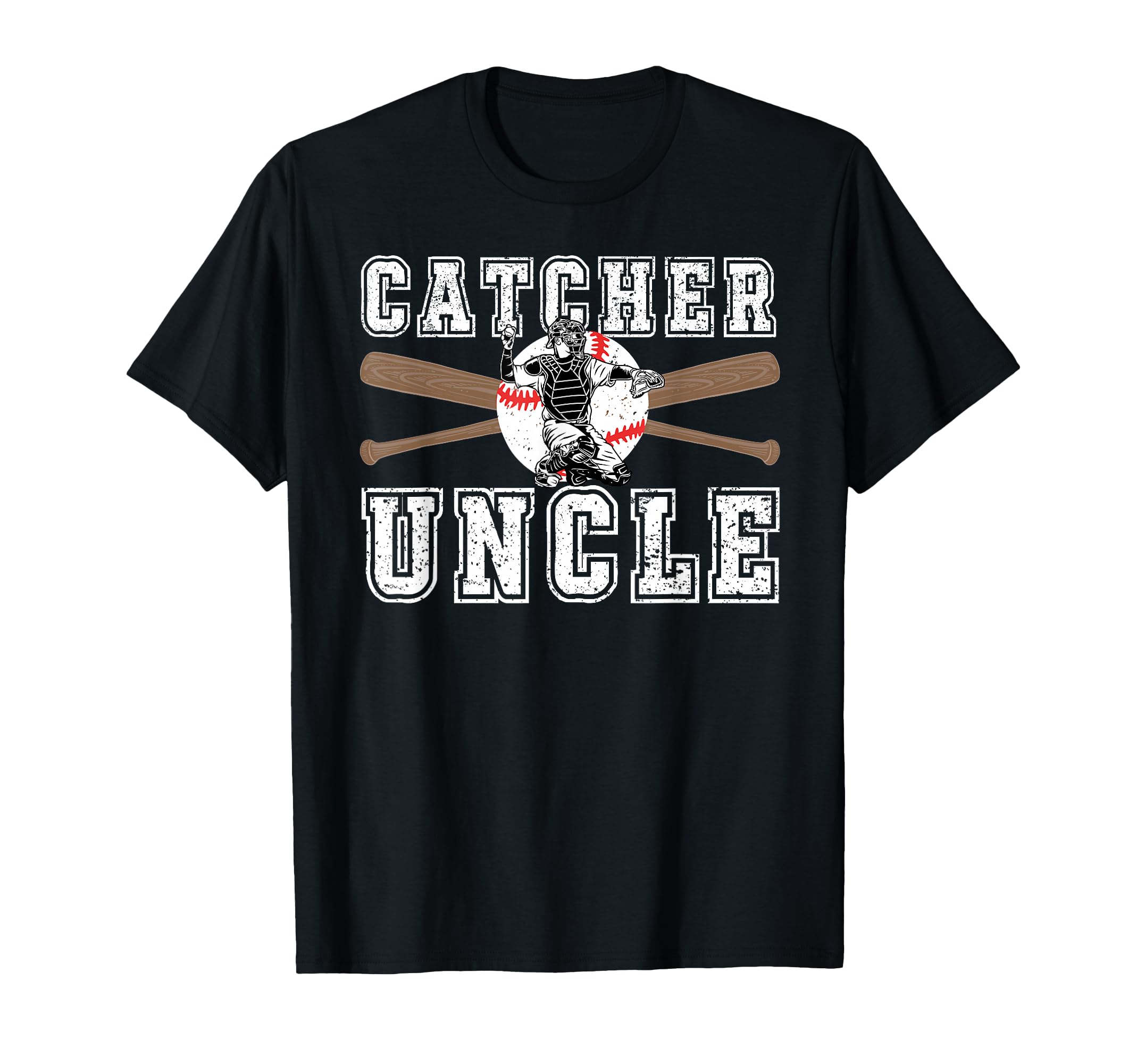 Baseball Catcher Uncle Baseball T-Shirt - Fun Novelty Design for Adults - T-Shirt, Sweatshirt, Hoodie