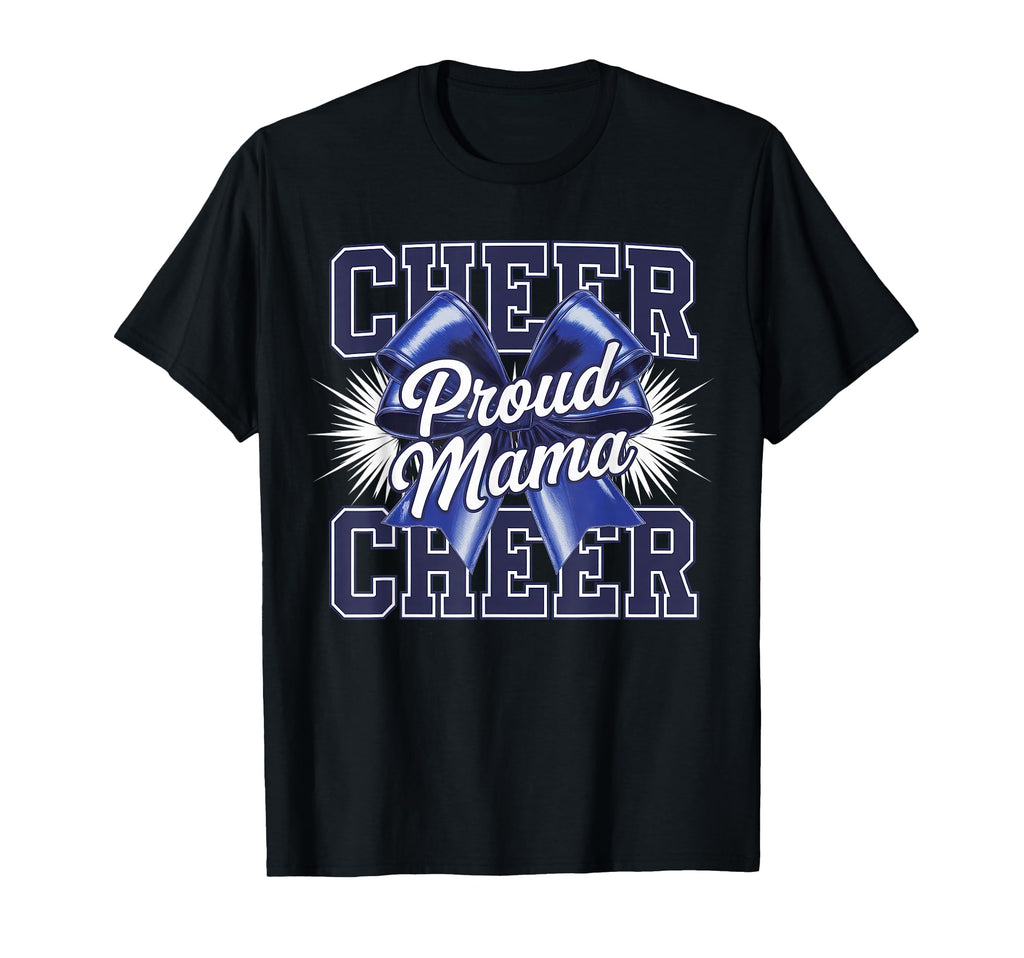 Cheer Mom Mother Bow Cheerleader T-Shirt - Aesthetic Graphic for Adults - T-Shirt, Sweatshirt, Hoodie
