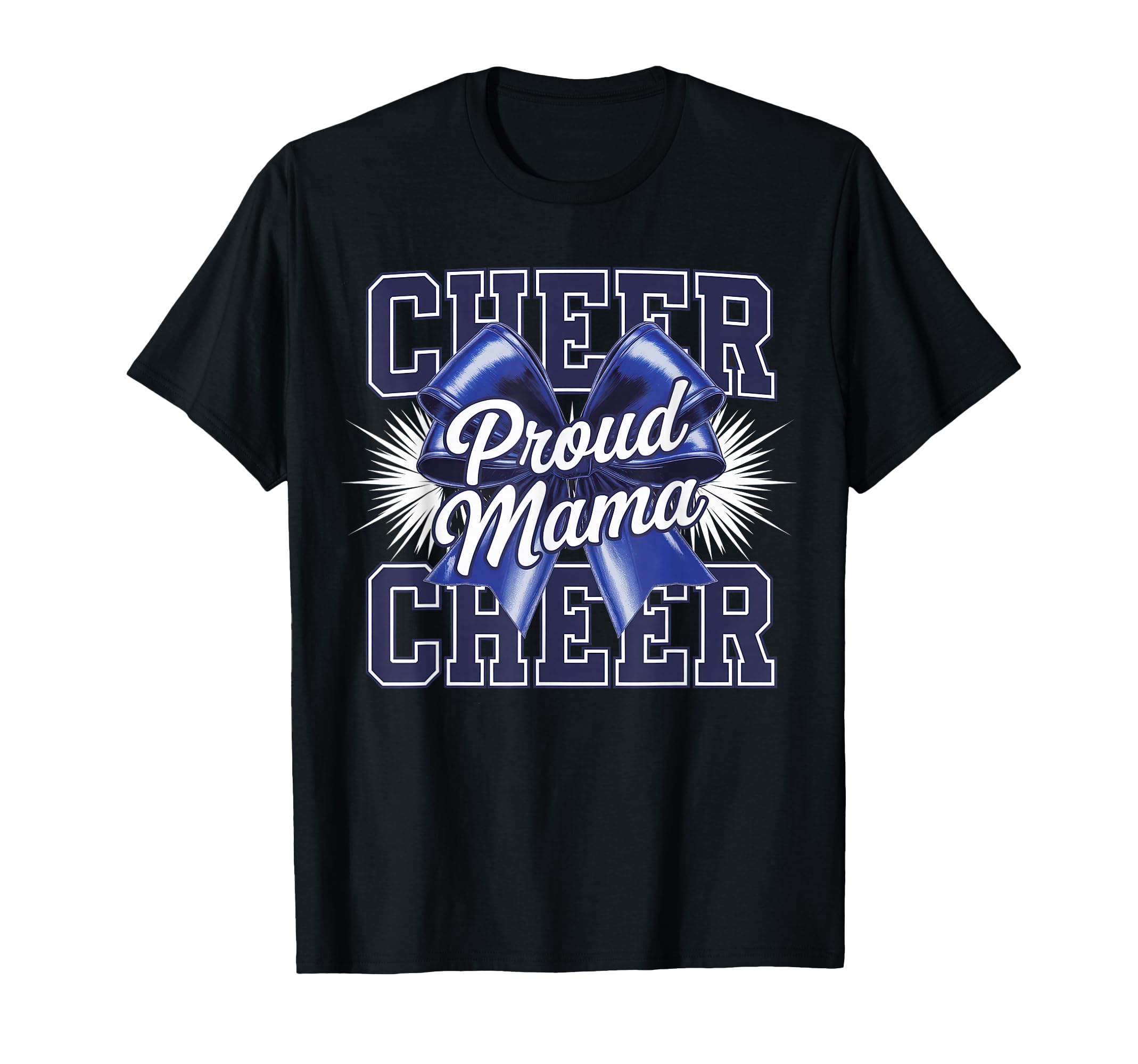 Cheer Mom Mother Bow Cheerleader T-Shirt - Aesthetic Graphic for Adults - T-Shirt, Sweatshirt, Hoodie