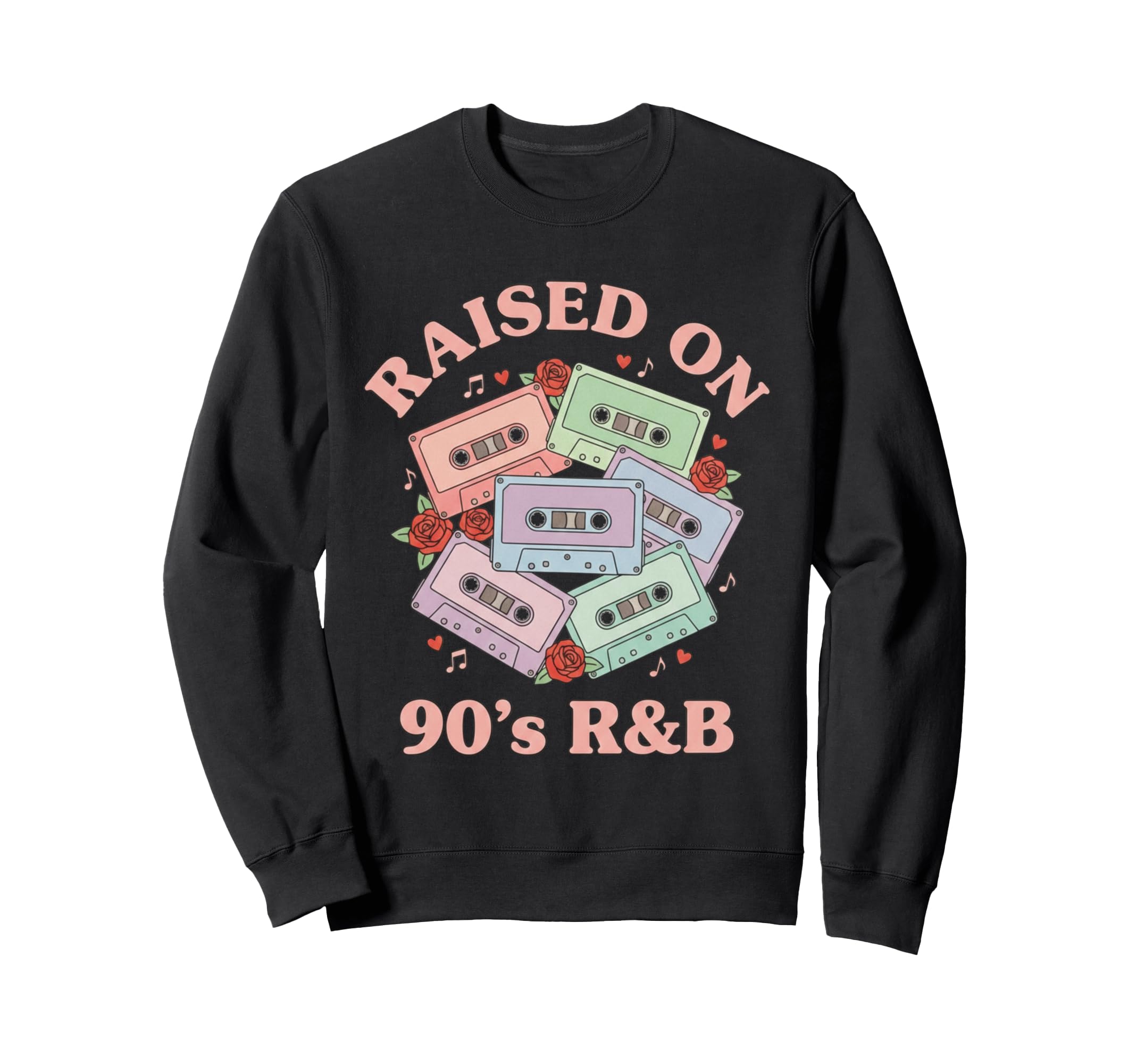 Raised 90S R B Cassette Sweatshirt - Casual Everyday Wear for Adults - T-Shirt, Sweatshirt, Hoodie