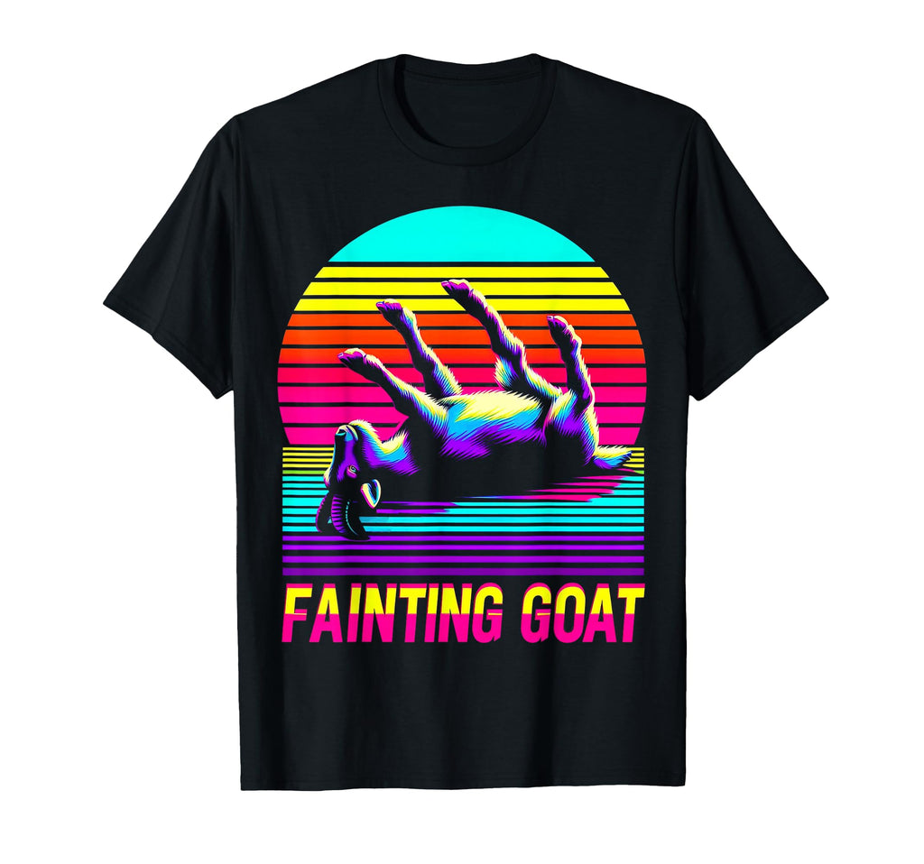 Sunset Fainting Goat Funny Animal T-Shirt - Novelty Apparel Unisex - T-Shirt, Sweatshirt, Hoodie