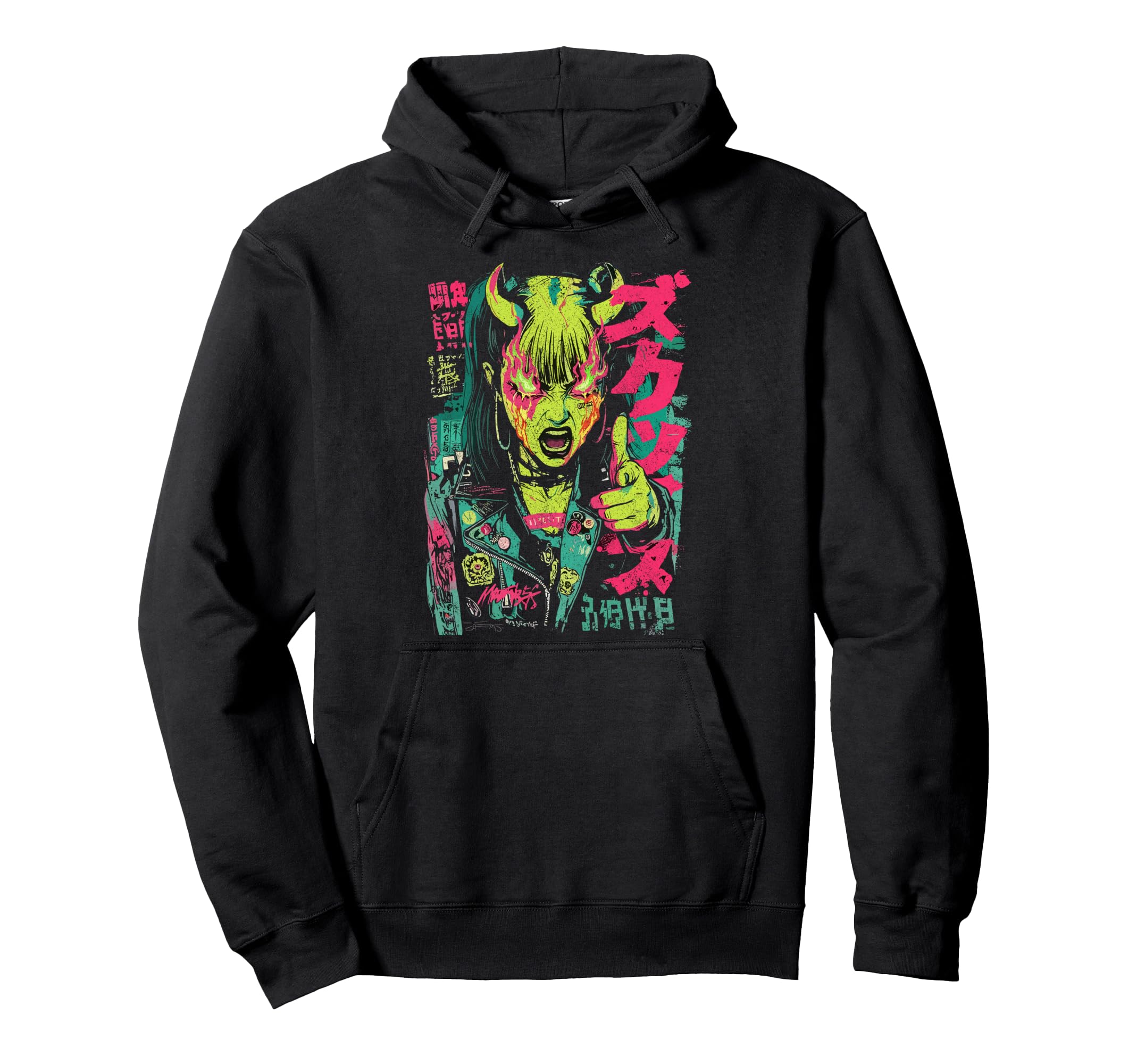 Japanese Streetwear Horror Gothic Hoodie - Graphic Print Men Women - T-Shirt, Sweatshirt, Hoodie