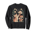 Nature Fungi And Adorable Feline Sweatshirt - Streetwear Style Unisex - T-Shirt, Sweatshirt, Hoodie