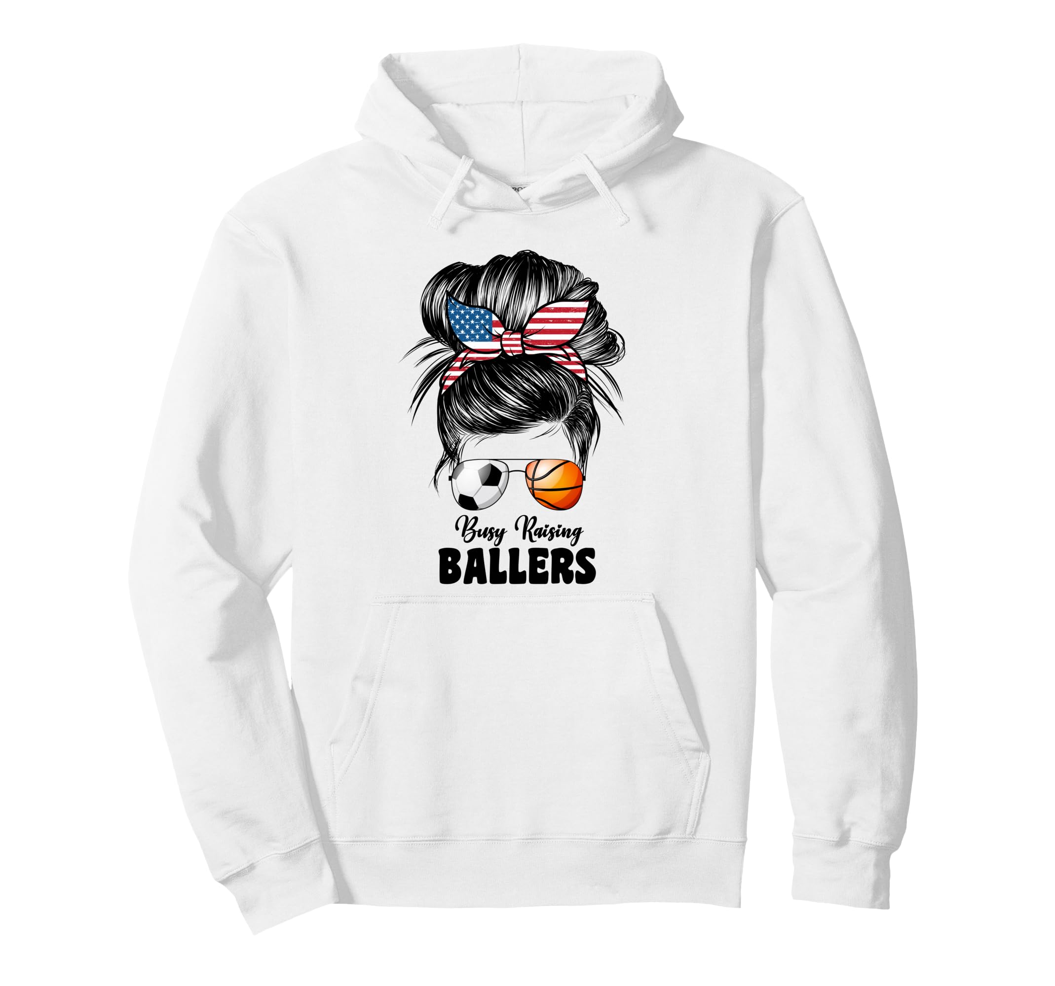 Busy Raising Ballers Soccer And Hoodie - Casual Everyday Wear Unisex - T-Shirt, Sweatshirt, Hoodie