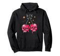 Halloween Skull Cherries Dark Coquette Hoodie - Trendy Graphic for Adults - T-Shirt, Sweatshirt, Hoodie