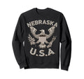 Nebraska Usa Patriot Eagle Sweatshirt - Trendy Graphic for Adults - T-Shirt, Sweatshirt, Hoodie