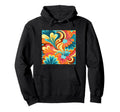 70S Wallpaper Flowers Floral Pattern Hoodie - Graphic Print Unisex - T-Shirt, Sweatshirt, Hoodie