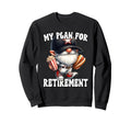 Retired Gnome Funny Hot Dog Baseball Sweatshirt - Novelty Apparel Unisex - T-Shirt, Sweatshirt, Hoodie