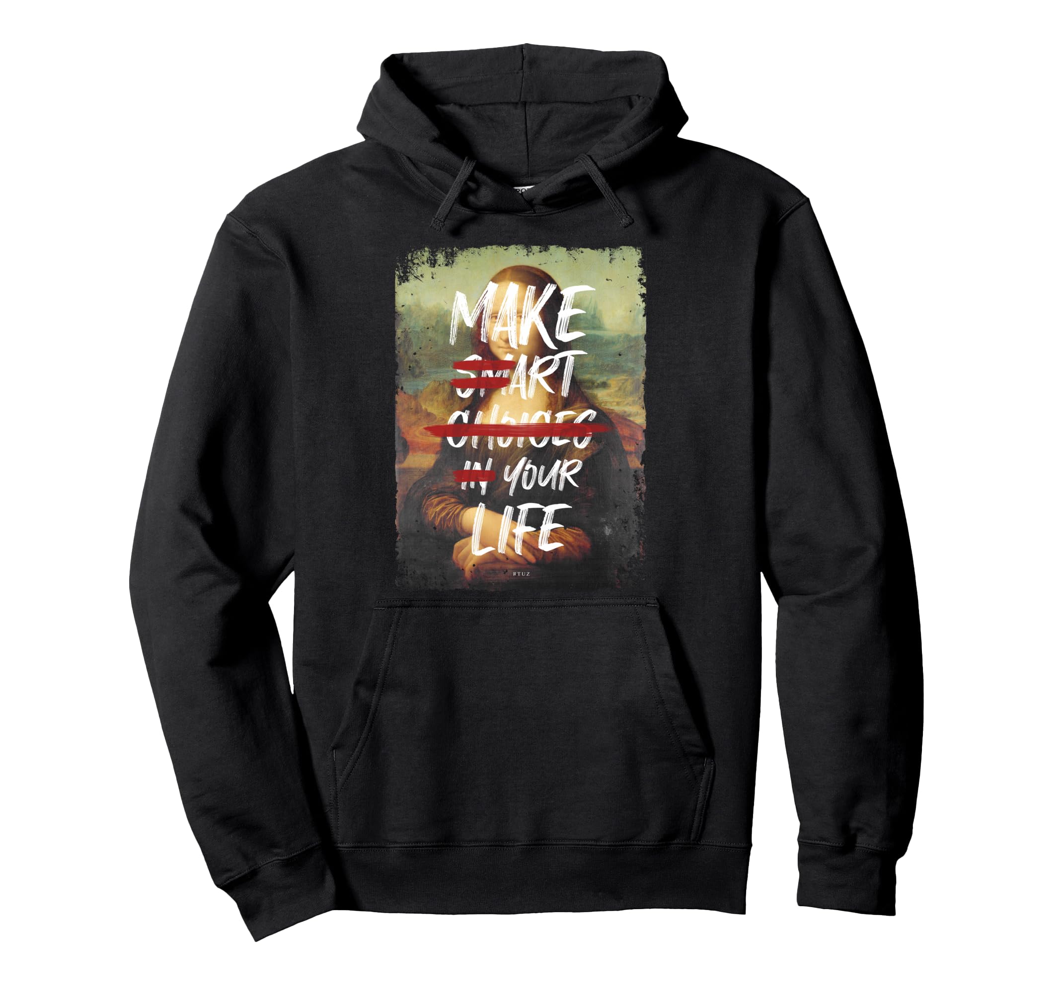 Mona Lisa Aesthetic Y2K Streetwear Hoodie - Aesthetic Graphic Unisex - T-Shirt, Sweatshirt, Hoodie