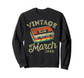 March 1985 Cassette Tape Sweatshirt - Casual Everyday Wear for Adults - T-Shirt, Sweatshirt, Hoodie
