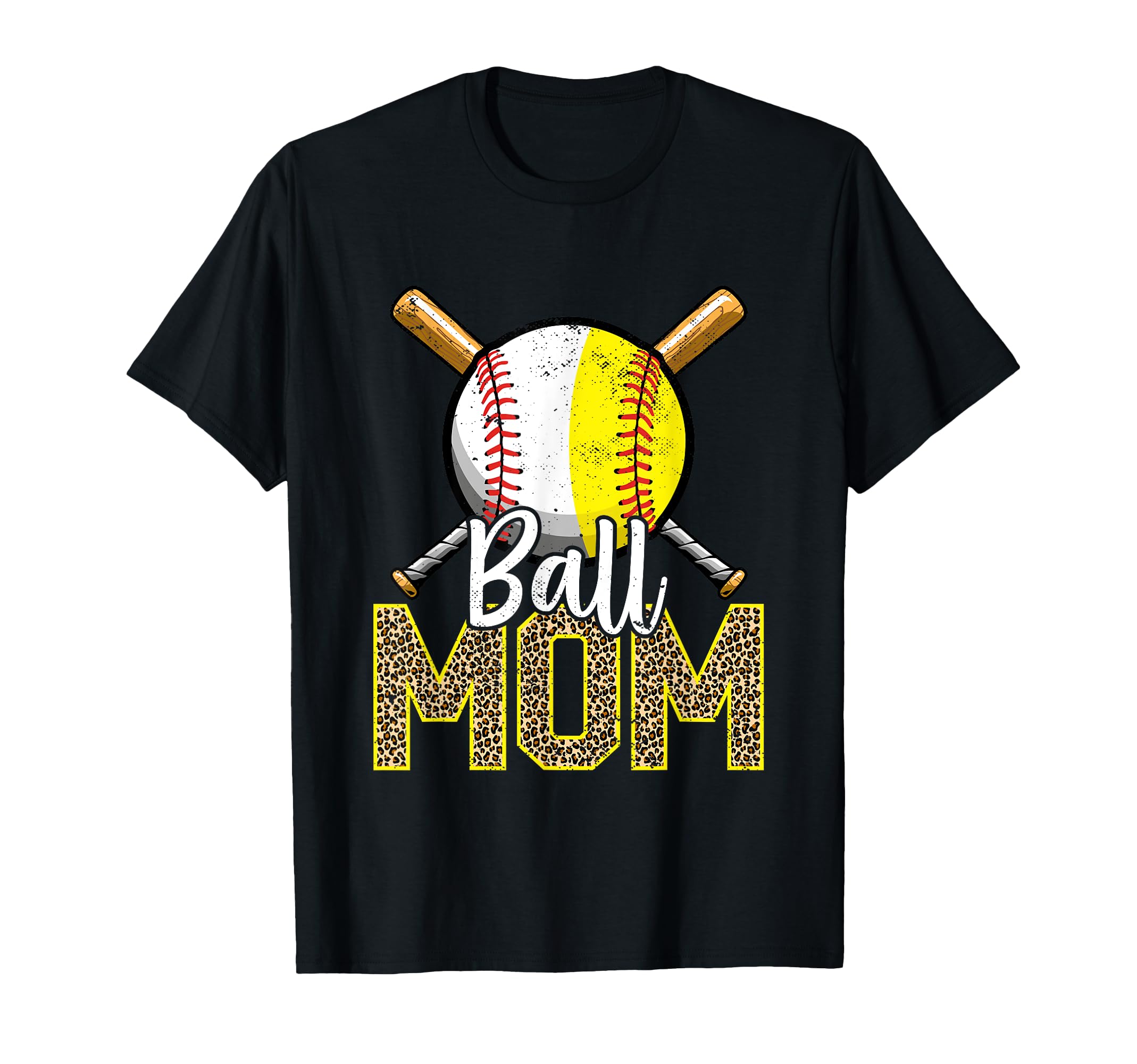Ball Mom Baseball Softball Mama T-Shirt - Minimalist Print Men Women - T-Shirt, Sweatshirt, Hoodie