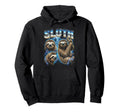 Sloth 80S Funny Sloth Lover 90S Hoodie - Casual Everyday Wear Men Women - T-Shirt, Sweatshirt, Hoodie