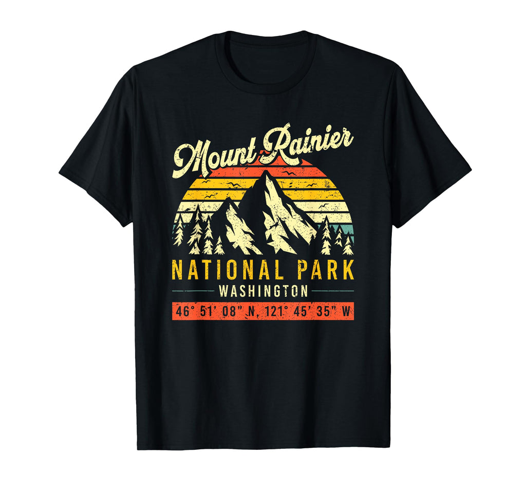 Mount Rainier Washington National Park T-Shirt - Novelty Apparel Men Women - T-Shirt, Sweatshirt, Hoodie