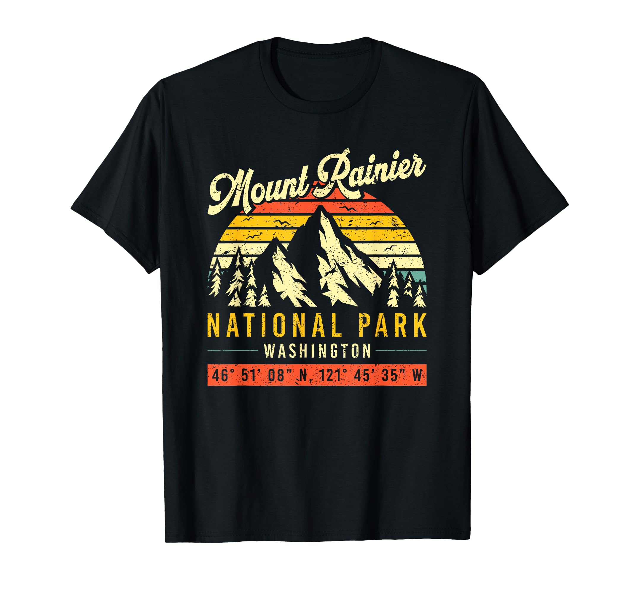 Mount Rainier Washington National Park T-Shirt - Novelty Apparel Men Women - T-Shirt, Sweatshirt, Hoodie
