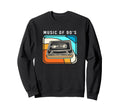 Silhouette 90S Cassette Tape Sweatshirt - Fun Novelty Design for Adults - T-Shirt, Sweatshirt, Hoodie