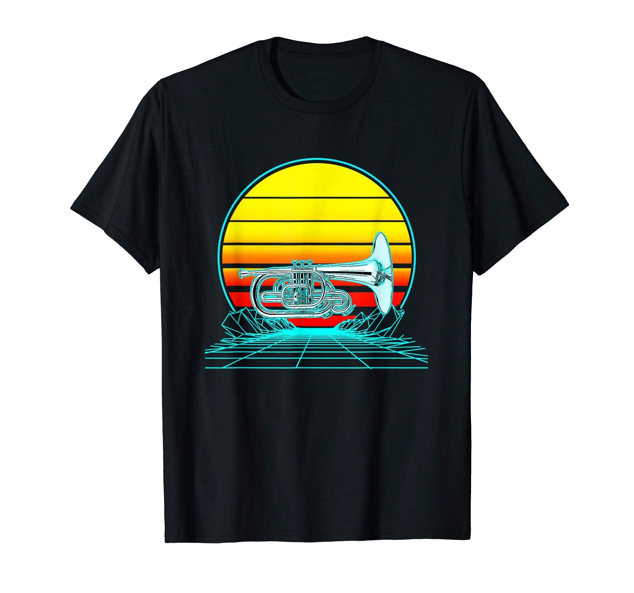 Sunset Mellophone T-Shirt - Novelty Apparel Men Women - T-Shirt, Sweatshirt, Hoodie