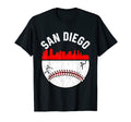 San Diego Cityscape Baseball T-Shirt - Minimalist Print for Adults - T-Shirt, Sweatshirt, Hoodie