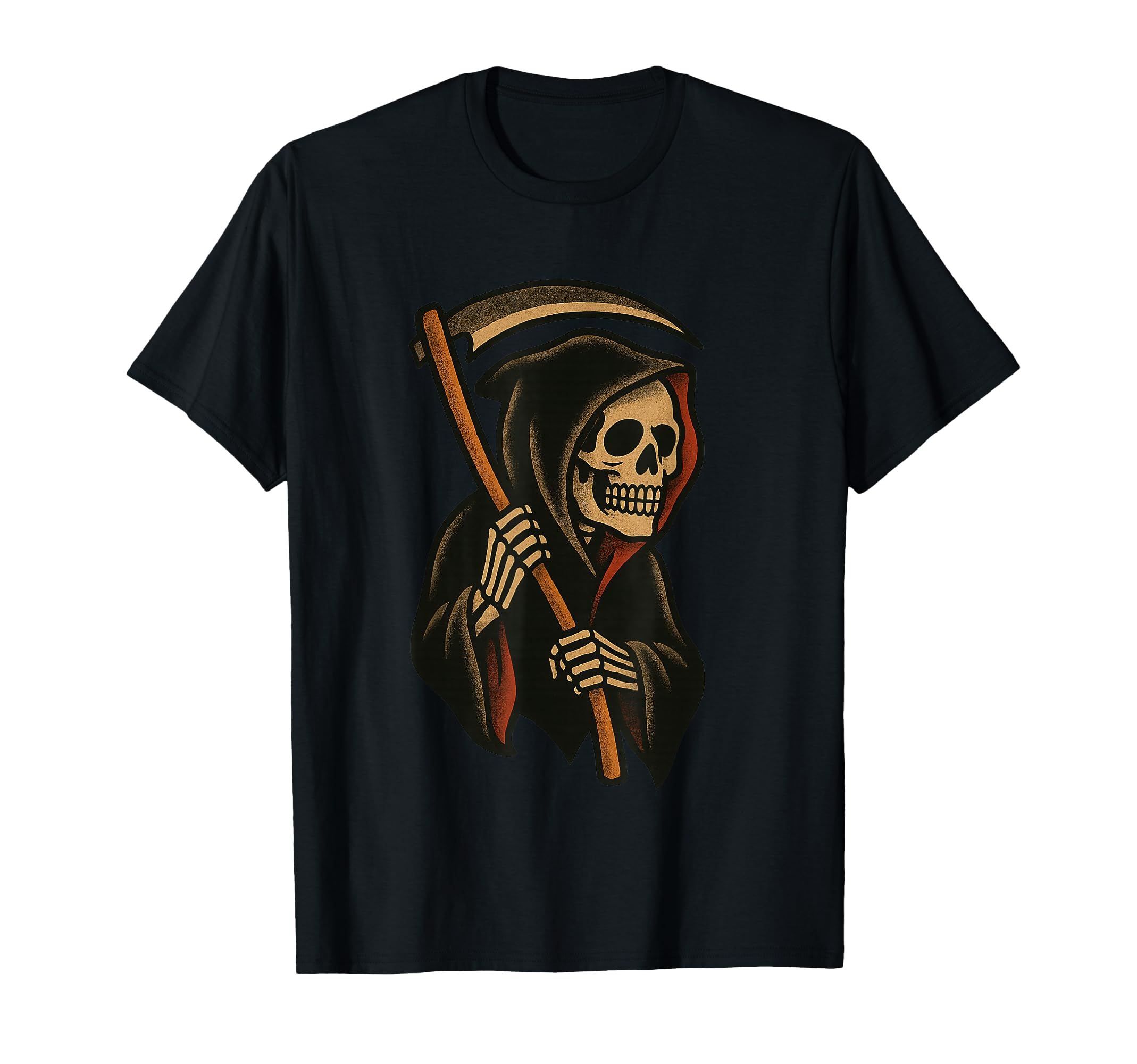 Tattoo Grim Reaper Traditional Flash T-Shirt - Fun Novelty Design Unisex - T-Shirt, Sweatshirt, Hoodie