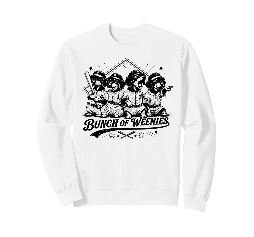 Funny Weenies Dachshunds Baseball Sweatshirt - Minimalist Print Men Women - T-Shirt, Sweatshirt, Hoodie