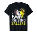 Busy Raising Ballers Heart Softball T-Shirt - Trendy Graphic for Adults - T-Shirt, Sweatshirt, Hoodie