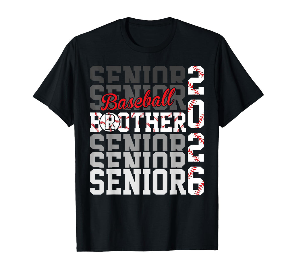 2026 Baseball Senior Brother T-Shirt - Unique Graphic for Adults - T-Shirt, Sweatshirt, Hoodie