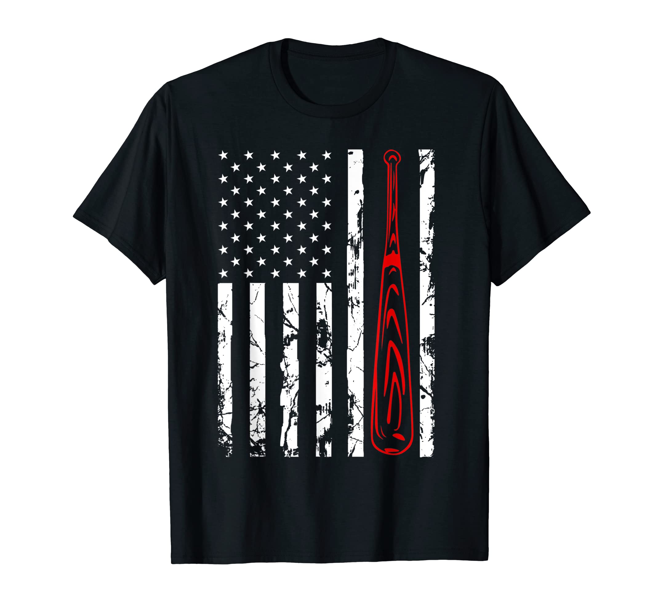 American Flag Baseball Flag Dad Mom T-Shirt - Unique Graphic Unisex - T-Shirt, Sweatshirt, Hoodie
