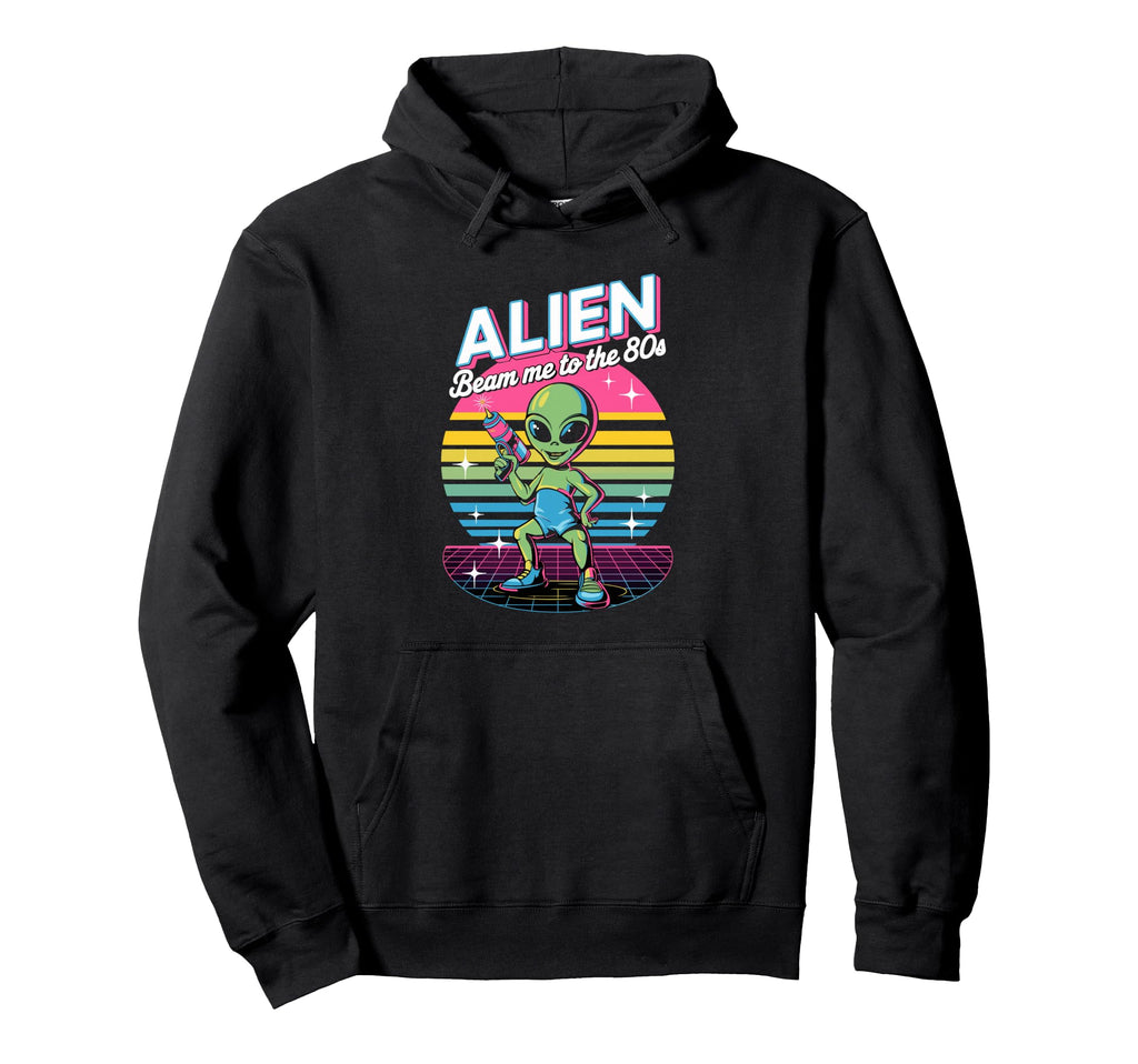 Alien 80S Aesthetic Hoodie - Aesthetic Graphic Unisex - T-Shirt, Sweatshirt, Hoodie
