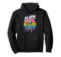 Alien 80S Aesthetic Hoodie - Aesthetic Graphic Unisex - T-Shirt, Sweatshirt, Hoodie