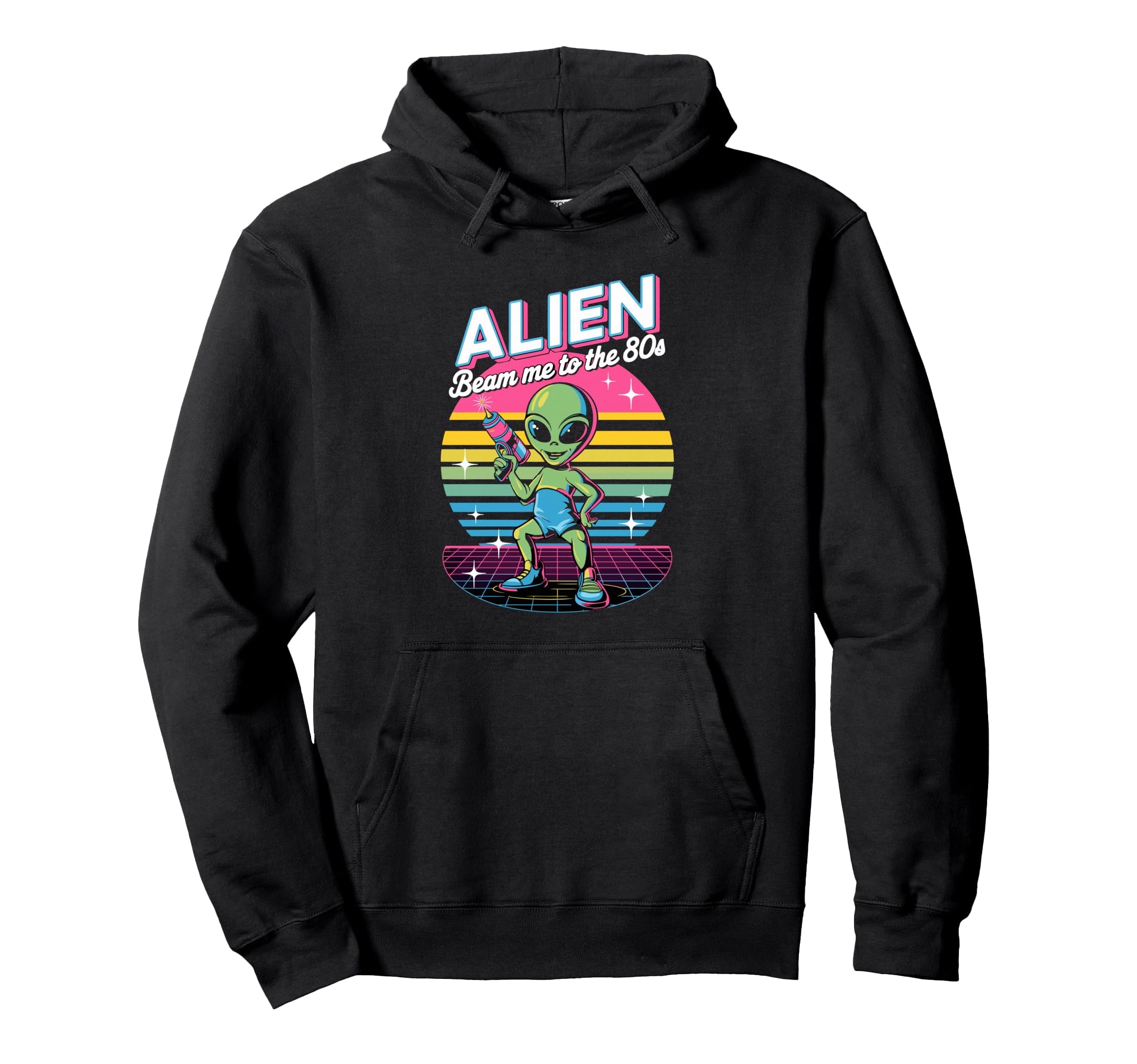 Alien 80S Aesthetic Hoodie - Aesthetic Graphic Unisex - T-Shirt, Sweatshirt, Hoodie