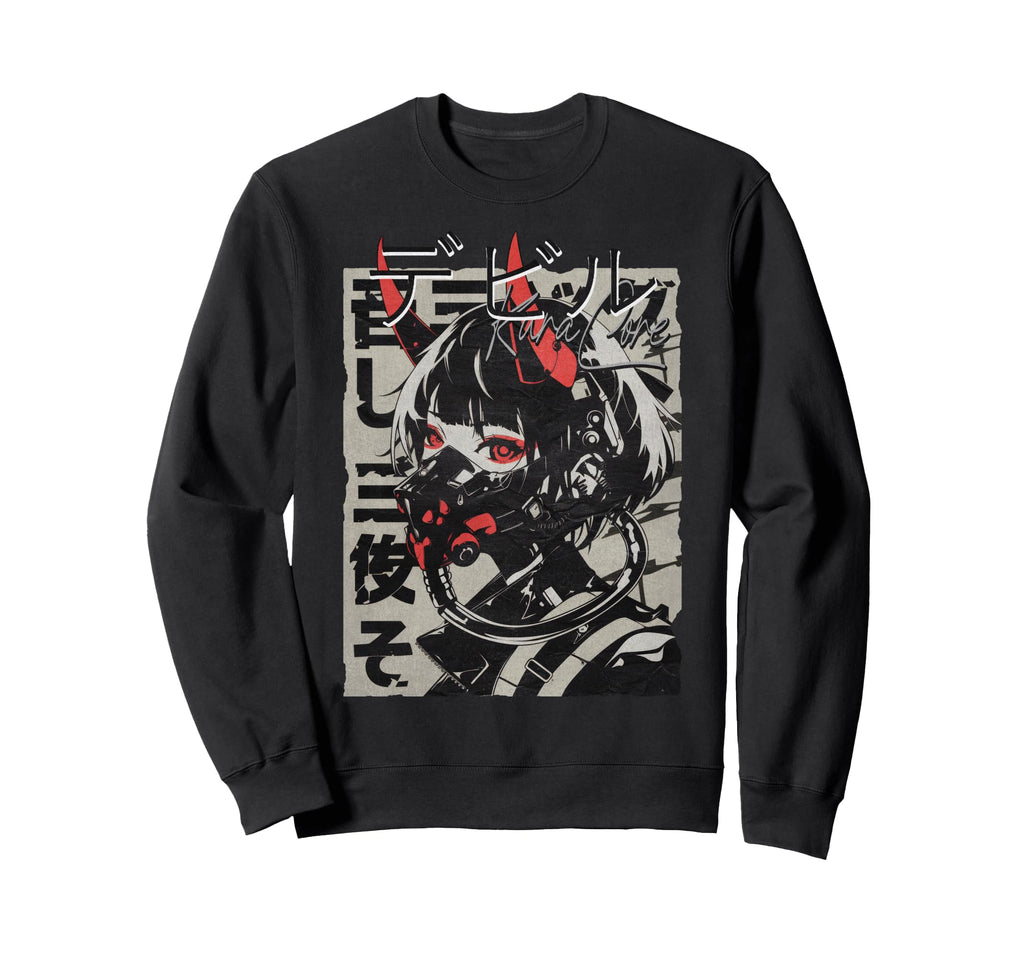 Japan Streetwear Cyberpunk Y2K Sweatshirt - Fun Novelty Design Unisex - T-Shirt, Sweatshirt, Hoodie