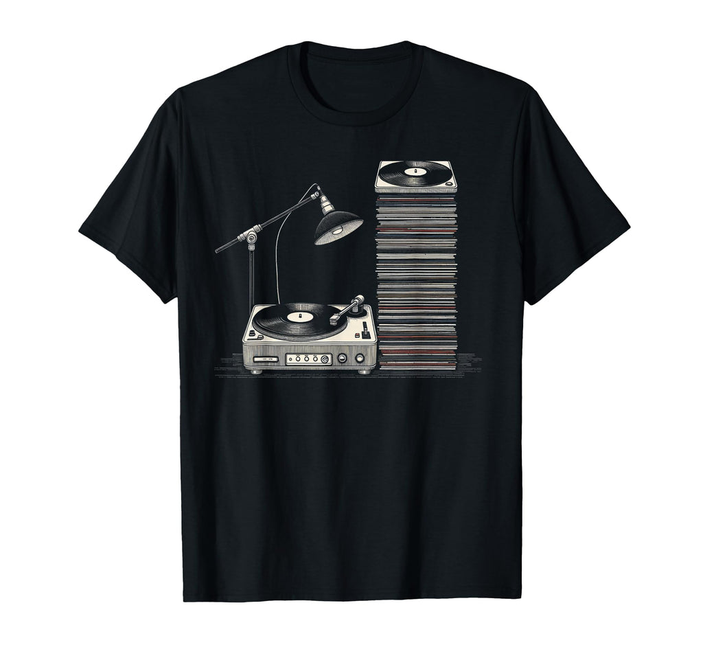 Vinyl Records Player Lover Music T-Shirt - Streetwear Style Men Women - T-Shirt, Sweatshirt, Hoodie
