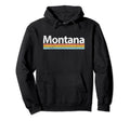 Montana Mt Worn Stripes Hoodie - Fun Novelty Design Men Women - T-Shirt, Sweatshirt, Hoodie