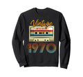 1970 55Th Birthday Cassette Sweatshirt - Casual Everyday Wear Men Women - T-Shirt, Sweatshirt, Hoodie