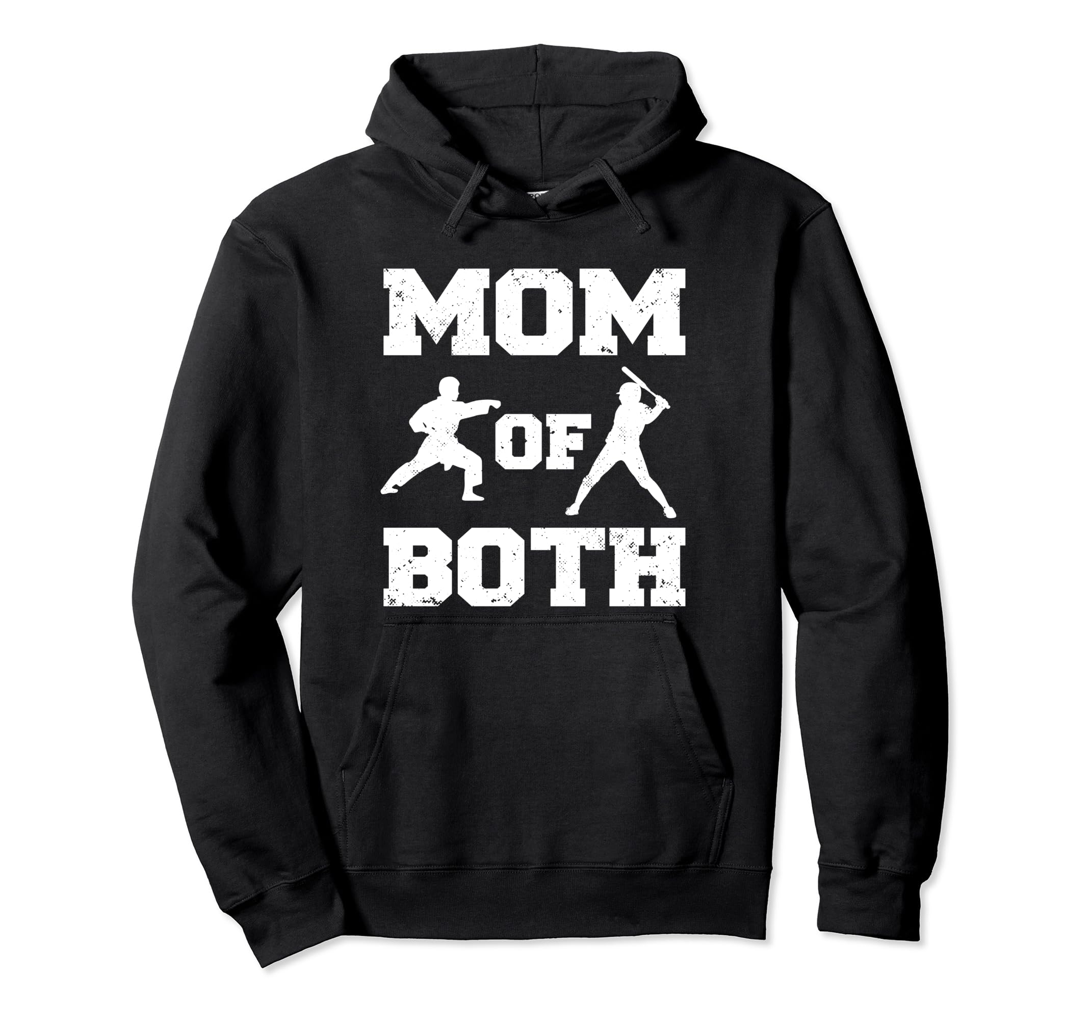 Mom Both Funny Baseball Karate Mom Hoodie - Aesthetic Graphic Unisex - T-Shirt, Sweatshirt, Hoodie