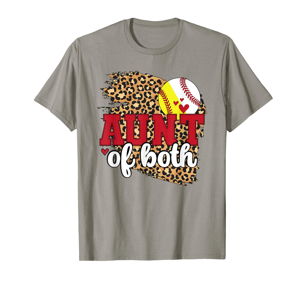 Aunt Both Baseball Softball Aunt T-Shirt - Minimalist Print Men Women - T-Shirt, Sweatshirt, Hoodie
