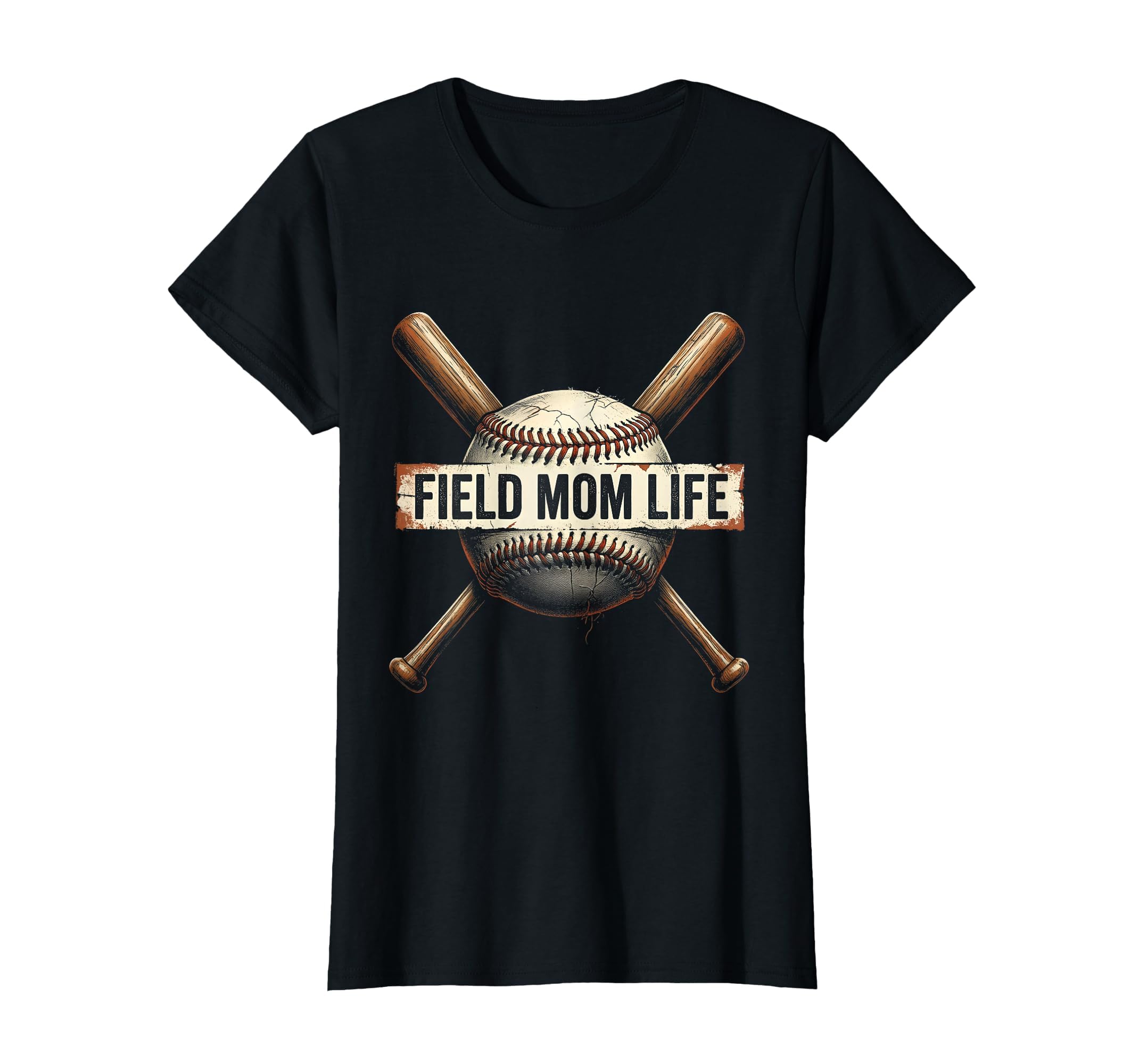 Field Mom Life Baseball Mom T-Shirt - Aesthetic Graphic Men Women - T-Shirt, Sweatshirt, Hoodie