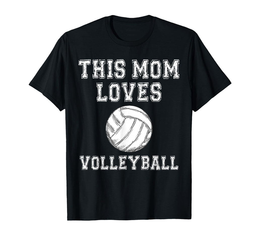 This Mom Loves Volleyball Game Day T-Shirt - Casual Everyday Wear Unisex - T-Shirt, Sweatshirt, Hoodie