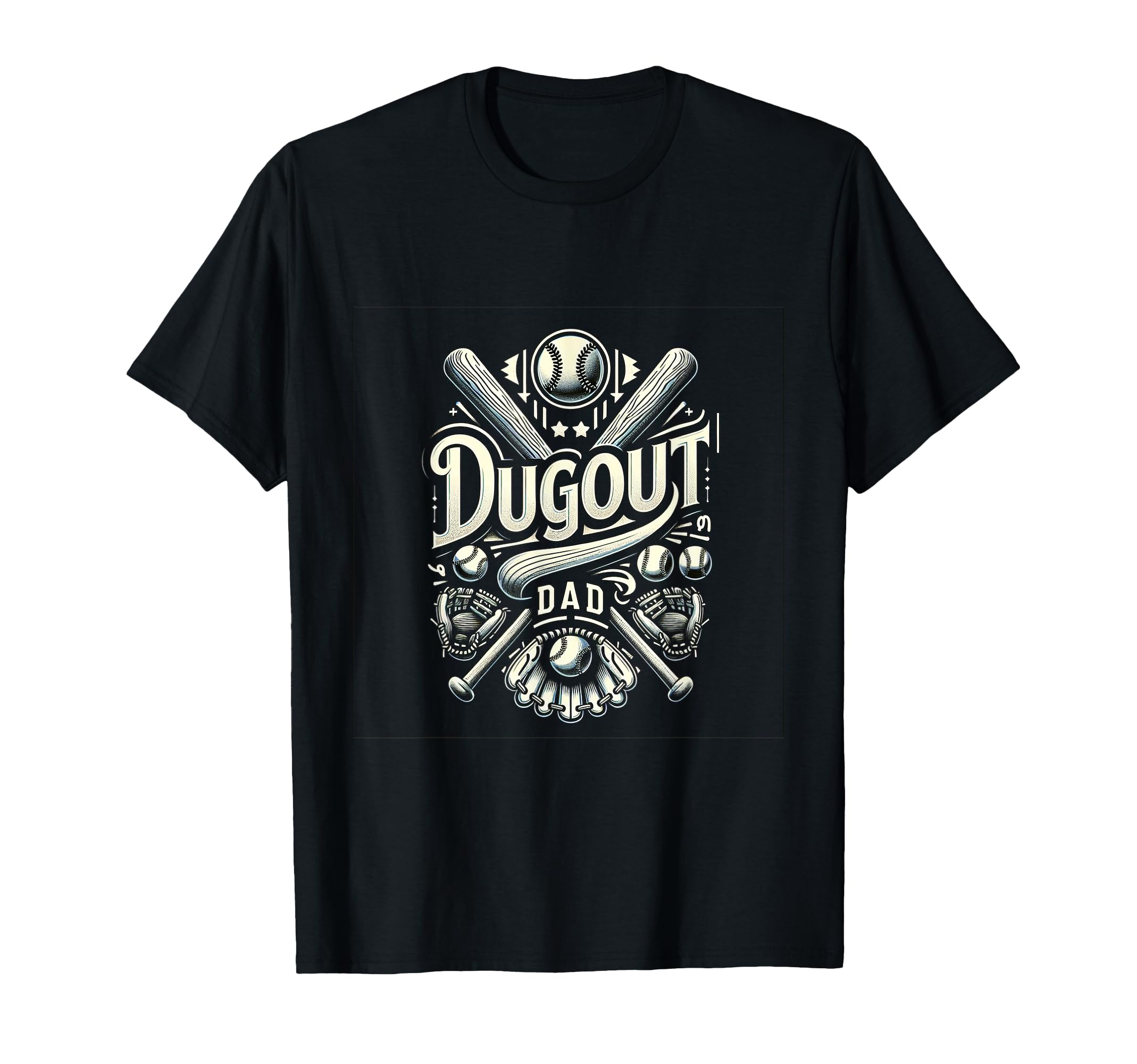 Dugout Dad T-Shirt - Fun Novelty Design Men Women - T-Shirt, Sweatshirt, Hoodie