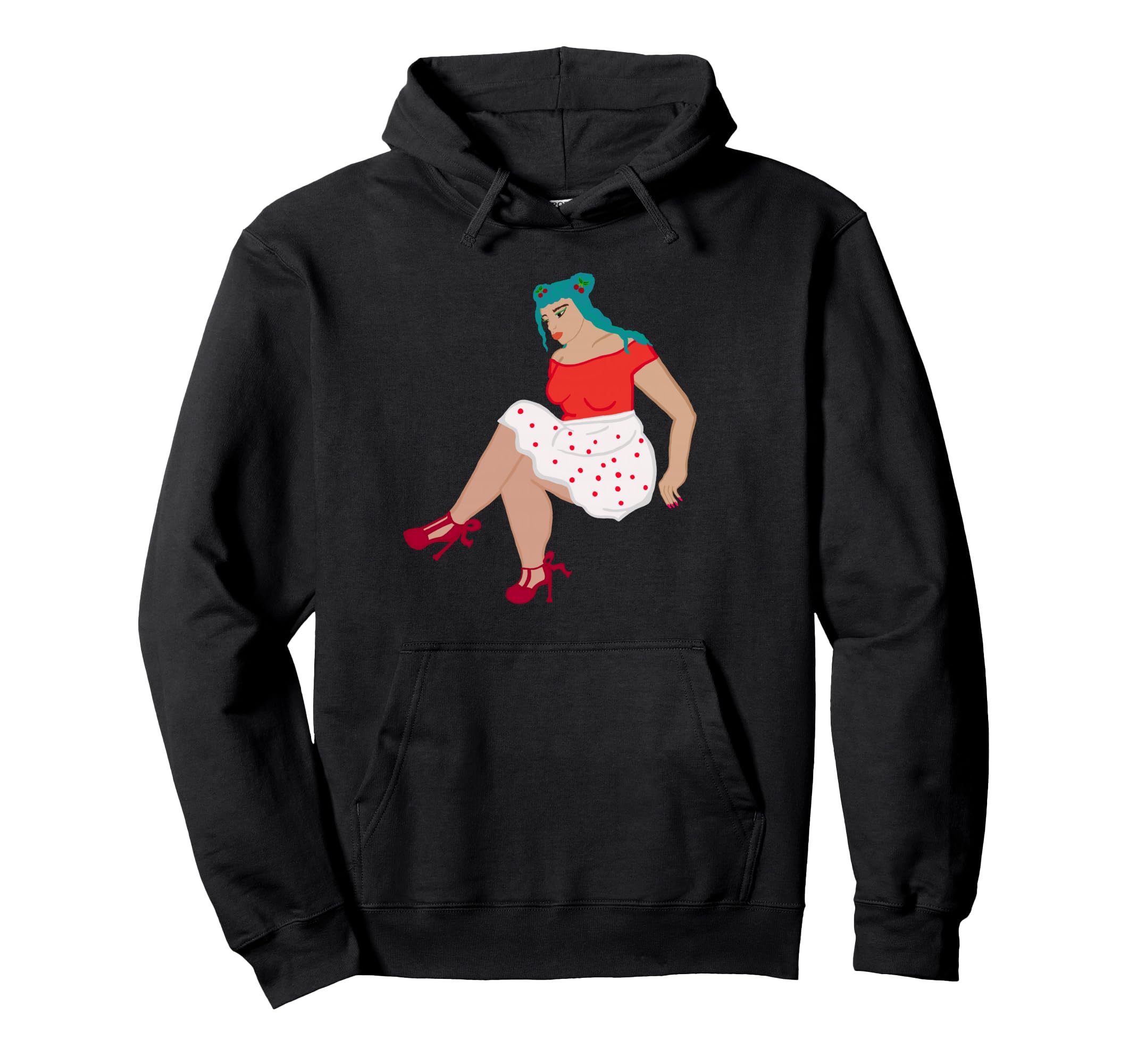 Pin Up Pinup Hoodie - Aesthetic Graphic Men Women - T-Shirt, Sweatshirt, Hoodie