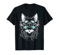 Futuristic Cat Japanese Cyberpunk T-Shirt - Custom Art Print Men Women - T-Shirt, Sweatshirt, Hoodie