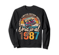 1987 37Th Birthday Cassette Tape Sweatshirt - Streetwear Style for Adults - T-Shirt, Sweatshirt, Hoodie