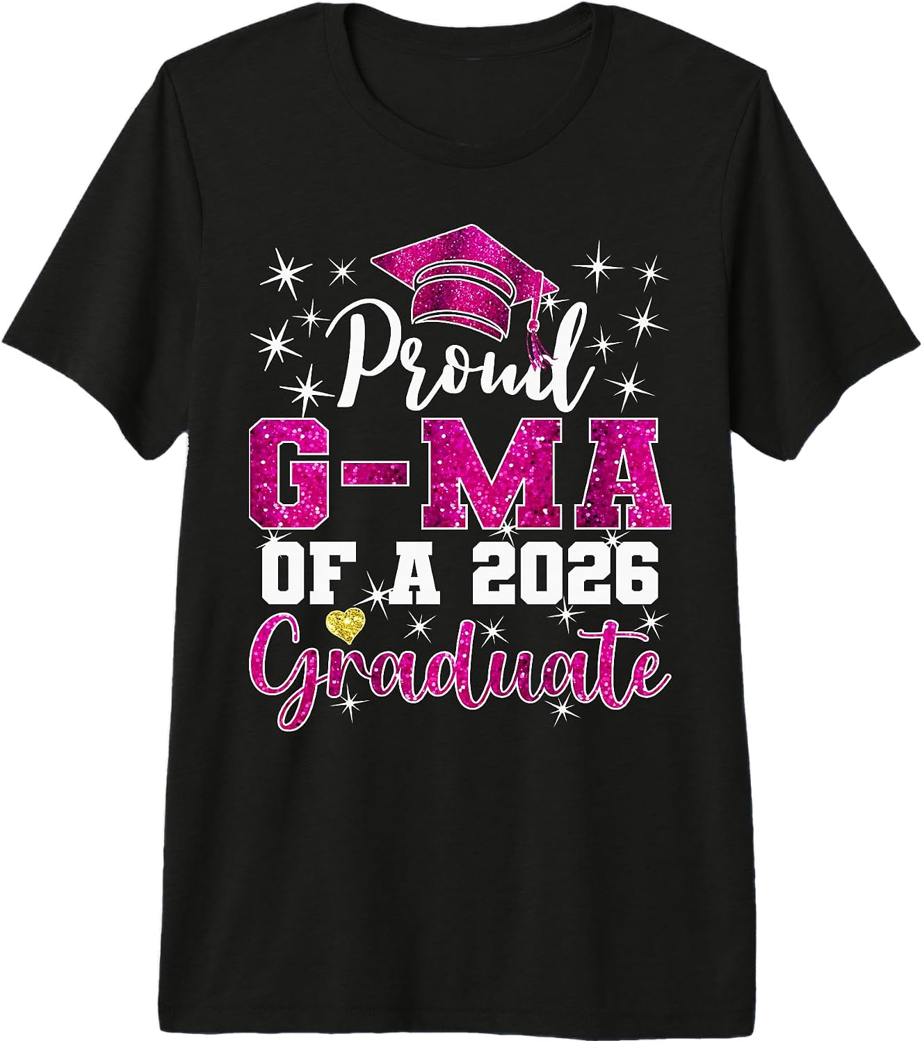 Class 2026 Graduate Proud Family Graduation Pink a - Adult & Kids T-Shirts, Sweatshirts & Hoodies apparel design preview 1
