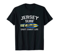 Jersey Surf Club Surfing Beach T-Shirt - Fun Novelty Design Men Women - T-Shirt, Sweatshirt, Hoodie