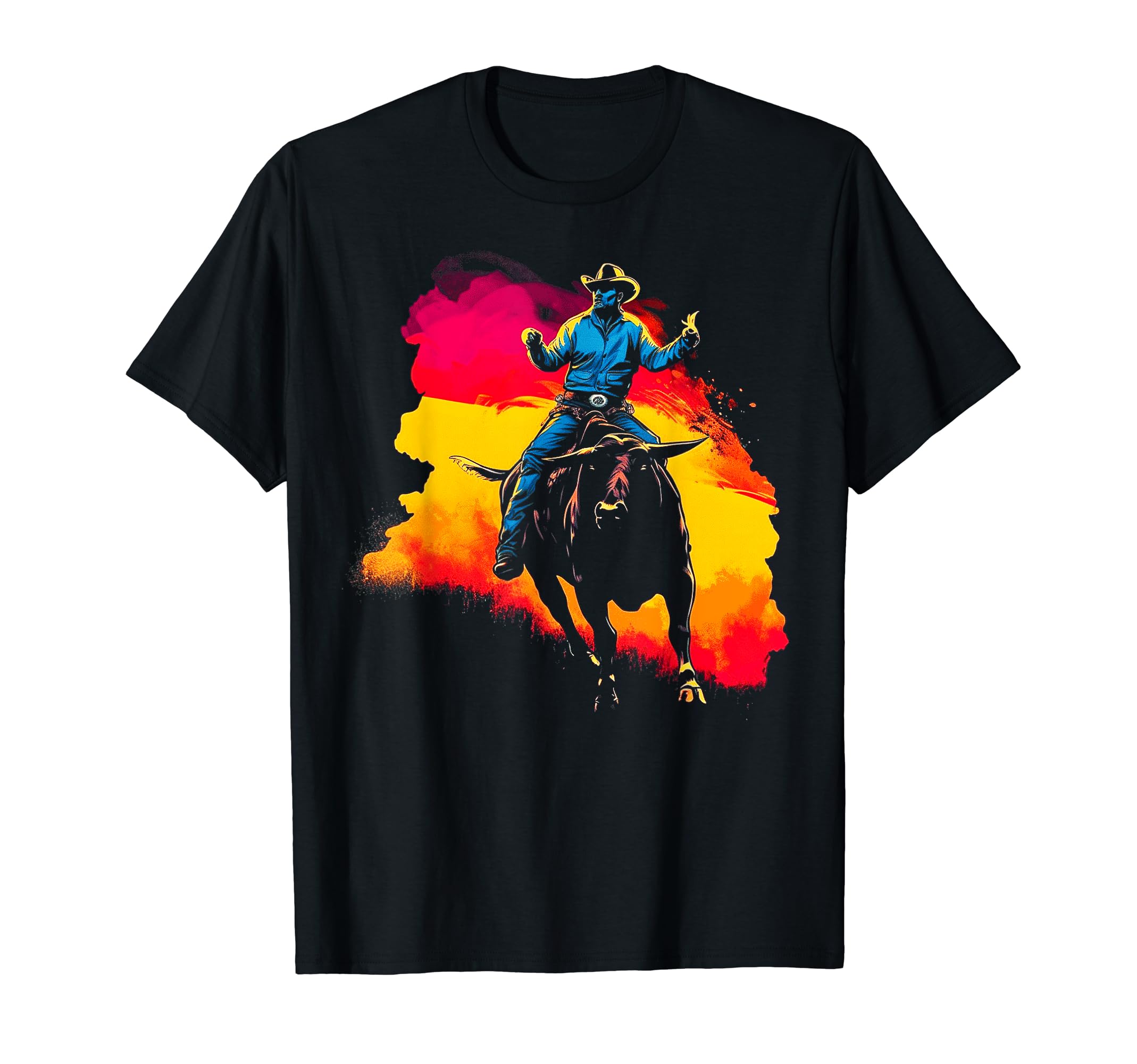 Cowboy Rodeo Horse Riding Usa Cowboy T-Shirt - Streetwear Style Men Women - T-Shirt, Sweatshirt, Hoodie