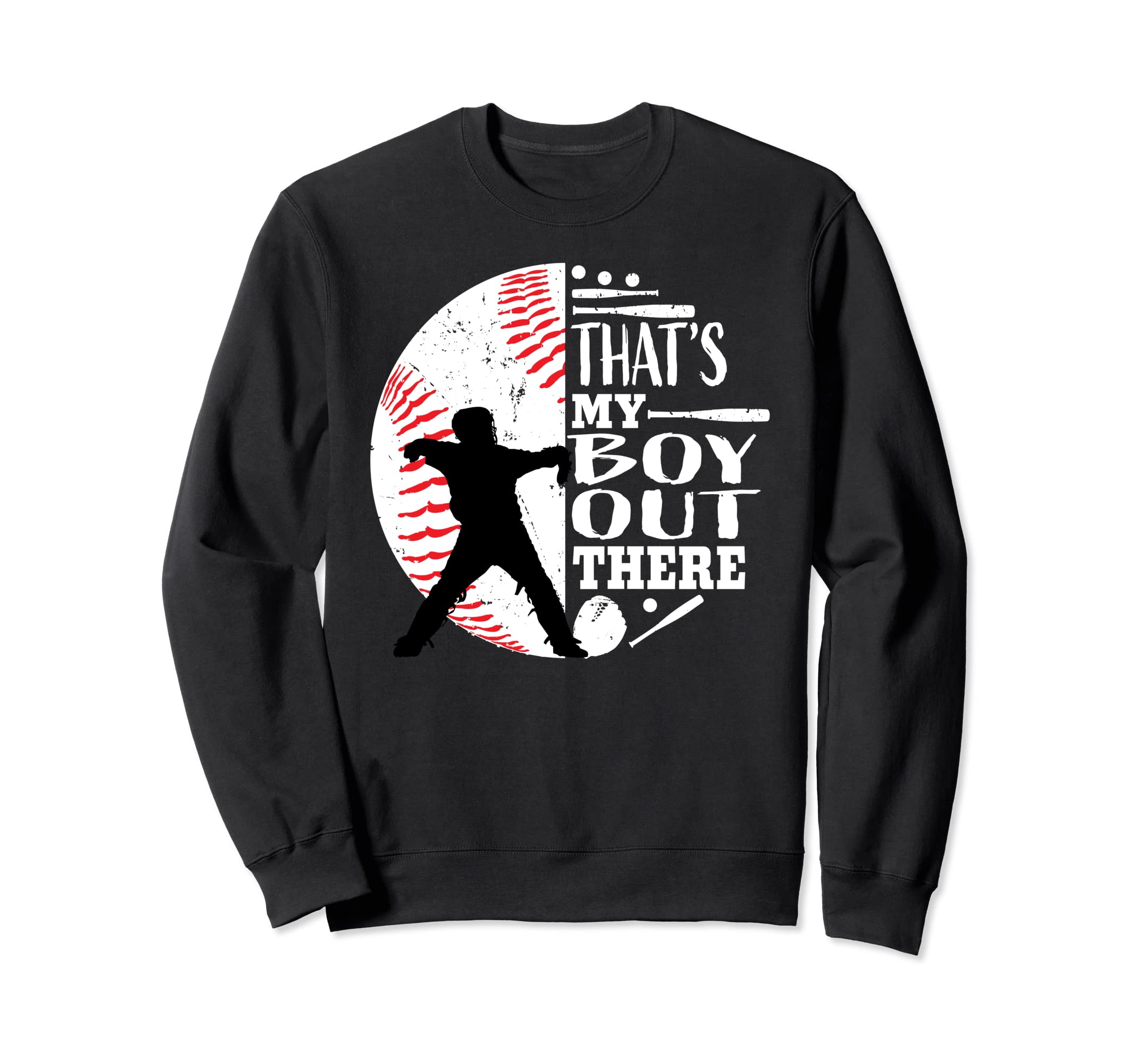 Thats My Out There Baseball Catcher Son Sweatshirt - Unique Graphic Unisex - T-Shirt, Sweatshirt, Hoodie