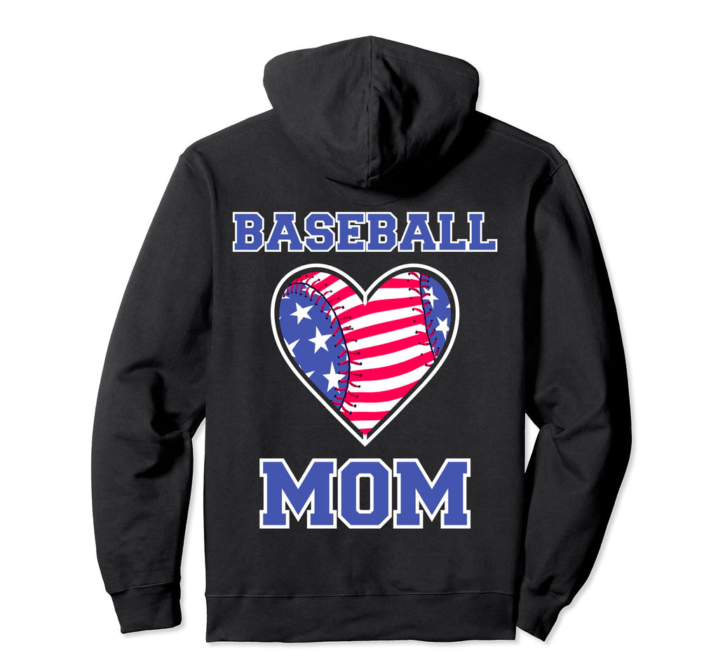 American Flag Patriotic Game Day Baseball Hoodie - Custom Art Print Unisex - T-Shirt, Sweatshirt, Hoodie
